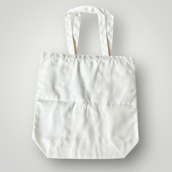 Japanese Market Shopping Cotton Canvas White Tote Bag Eco-Friendly Bag New - Picture 7 of 10